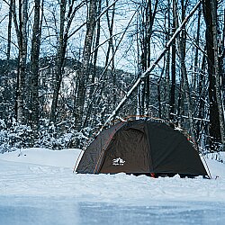 Night Cat 2 Kişilik 4 Mevsim Alüminyum Ultralight Çadır Haki - 13