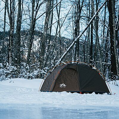 Night Cat 2 Kişilik 4 Mevsim Alüminyum Ultralight Çadır Haki - 13