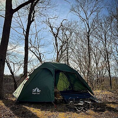Night Cat 2 Kişilik 4 Mevsim Alüminyum Ultralight Çadır Haki - 18