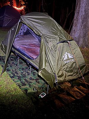Night Cat 4 Mevsim Alümiyum Kampet ve Çadır Seti Yeşil - 11
