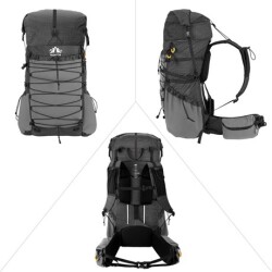 Night Cat DSB-8011 70 Litre Ultralight Su Geçirmez Sırt Çantası - Turuncu - 7