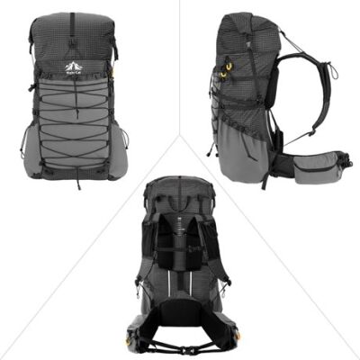 Night Cat DSB-8011 70 Litre Ultralight Su Geçirmez Sırt Çantası - Turuncu - 7