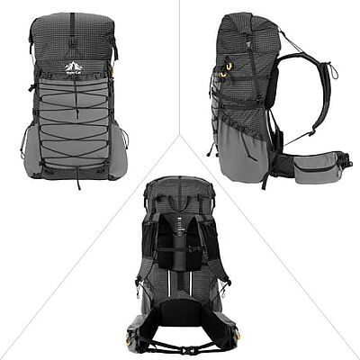 Night Cat DSB-8011 70 Litre Ultralight Su Geçirmez Sırt Çantası Turuncu - 6