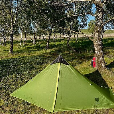 Night Cat Lanshan-1 1 Kişilik 4 Mevsim Ultralight Çadır Yeşil - 4