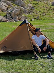 Night Cat Lanshan-1 2 Kişilik 4 Mevsim Ultralight Çadır Haki - 3