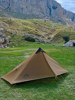 Night Cat Lanshan-1 2 Kişilik 4 Mevsim Ultralight Çadır Haki - 10