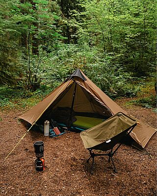 Night Cat Lanshan-1 2 Kişilik 4 Mevsim Ultralight Çadır Haki - 13