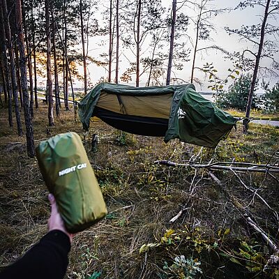 Night Cat QD-01 Dahili Pompalı Ultralight Şişme Mat Yeşil - 10