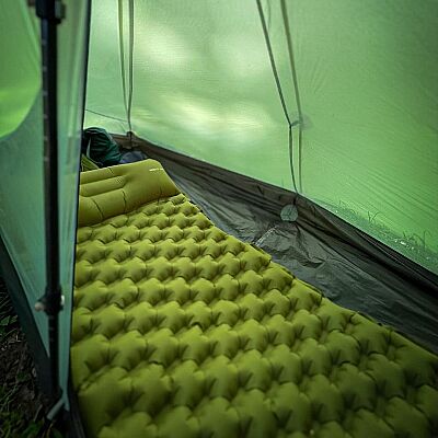 Night Cat QD-01 Dahili Pompalı Ultralight Şişme Mat Yeşil - 11