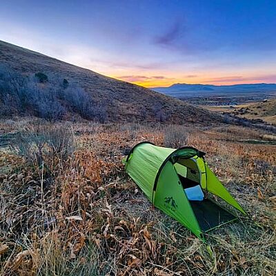 Night Cat Tek Kişilik 4 Mevsim Alüminyum Ultralight Çadır Yeşil - 5