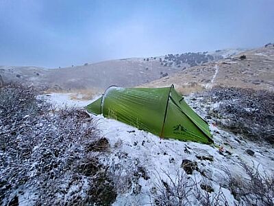 Night Cat Tek Kişilik 4 Mevsim Alüminyum Ultralight Çadır Yeşil - 6