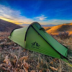 Night Cat Tek Kişilik 4 Mevsim Alüminyum Ultralight Çadır Yeşil - 3