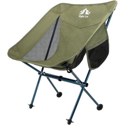 Night Cat YLY-02 Alüminyum Ultralight Kamp Sandalyesi - Yeşil - 1