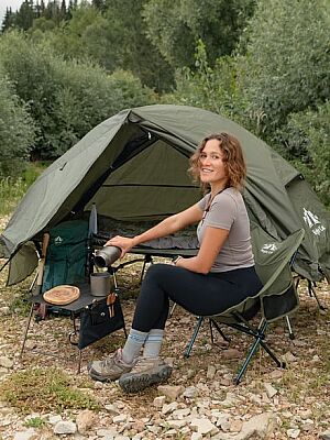 Night Cat YLY-02 Alüminyum Ultralight Kamp Sandalyesi Yeşil - 4