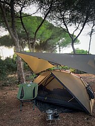Night Cat YLY-02 Alüminyum Ultralight Kamp Sandalyesi Yeşil - 5