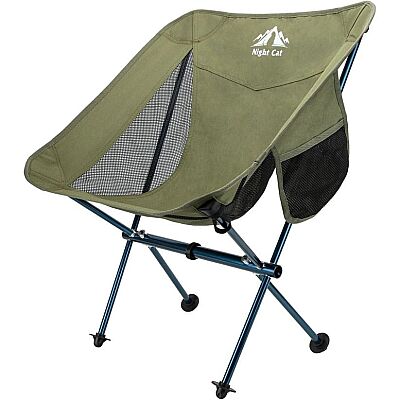 Night Cat YLY-02 Alüminyum Ultralight Kamp Sandalyesi Yeşil - 1