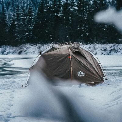 Night Cat ZP-34 2 Kişilik 4 Mevsim Alüminyum Ultralight Çadır - Yeşil - 34