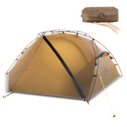 Night Cat ZP-U1 1 Kişilik 4 Mevsim Alüminyum Ultralight Çadır - Haki - Night Cat