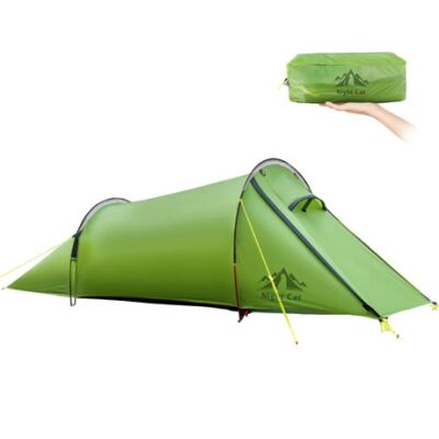 Night Cat ZP-U2 1 Kişilik 4 Mevsim Alüminyum Ultralight Çadır - Yeşil - 1