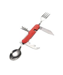 Nurgaz Katlanır Kaşık Çatal Bıçak Tirbüşon Kırmızı - NURGAZ