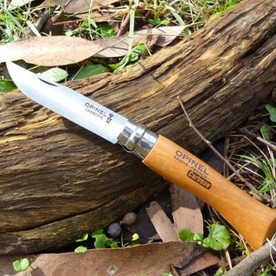 Opinel Karbon Çakı Gerçek Deri Kılıflı No:7 - 5
