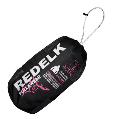 Redelk Agua Kadın Yağmur Ceketi Siyah Pembe Fermuarlı - 2
