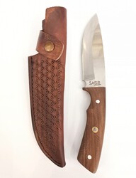 Safir S02 Buschcraft Kamp Bıçak Ceviz Sap 4034 - Safir Knife