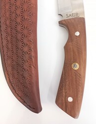 Safir S02 Buschcraft Kamp Bıçak Ceviz Sap 4034 - 2