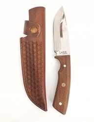 Safir S02 Buschcraft Kamp Bıçak Ceviz Sap 4034 - 4
