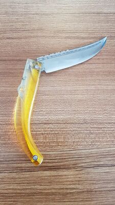 Serik Çakısı Durmuş Usta Abs Sap Sarı - 1