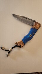 Sirius Knife N690 Mavi Epoksi Çakı 6M2 - Sirius Knife