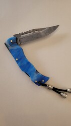 Sirius Knife N690 Mavi Epoksi Çakı 8M - Sirius Knife