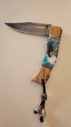 Sirius Knife N690 Yeşil Epoksi Çakı 7M - Sirius Knife