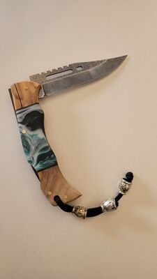 Sirius Knife N690 Yeşil Epoksi Çakı 7M1 - 1