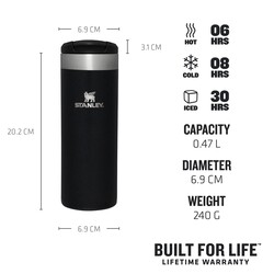 Stanley Aerolight Transit Mug Termos Black Metallic 0,47Lt - 2