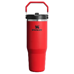 Stanley The IceFlow Flip Straw Tumbler Pipetli Termos Bardak 0,89 Lt Chili Black - STANLEY