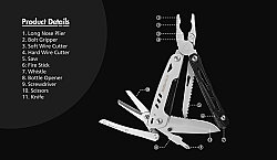 Swiss Tech 11-İn-1 Çok Amaçlı Pense ST021019 - 7