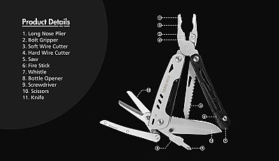 Swiss Tech 11-İn-1 Çok Amaçlı Pense ST021019 - 7