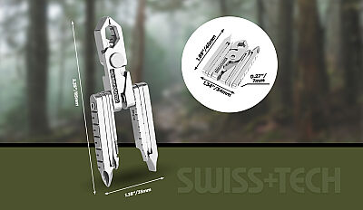 Swiss Tech 19-İn-1 Anahtarlık Çok Amaçlı Mikro Pense ST53100 - 6