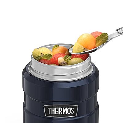 Thermos SK3021 Paslanmaz Çelik King Yemek Termosu 0,71L Lacivert - 3