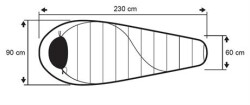 Trimm Balance Wide -25'C XL Uyku Tulumu - 205R, Mavi - 3