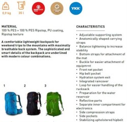 Trimm Courier Sırt Çantası - 35 Litre, Yeşil - 2