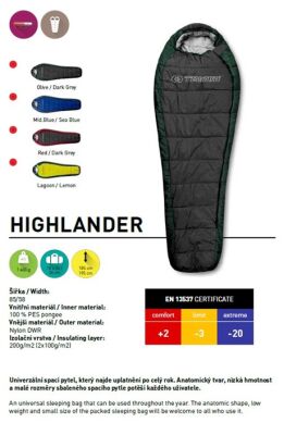 Trimm Highlander -20'C Ultralight Uyku Tulumu - 195L, Kırmızı - 3