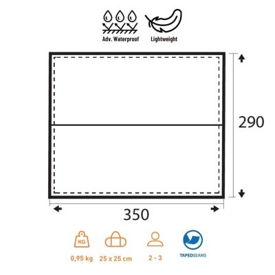 Trimm Trace 290x350 Outdoor Tarp - Kum Rengi - 2