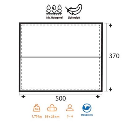 Trimm Trace XL 370x500 Outdoor Tarp - Kamuflaj - 2