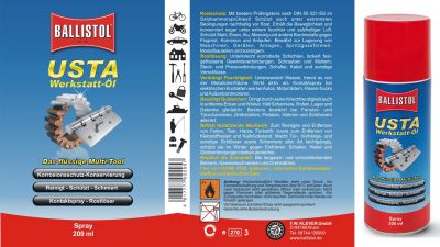 Ballistol Usta Garage Oil Spray 200 Ml - 2