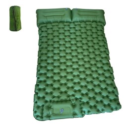 Windcamp Kendinden Pompalı Çift Kişilik Şişme Yatak Yeşil - Windcamp