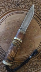 Yakut Damascus Koleksiyon Av Bıçağı No:7 - Yakut